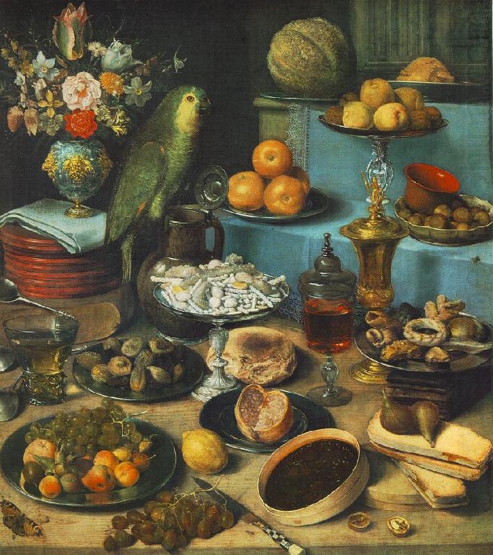 Still-life with Parrot fdg, FLEGEL, Georg